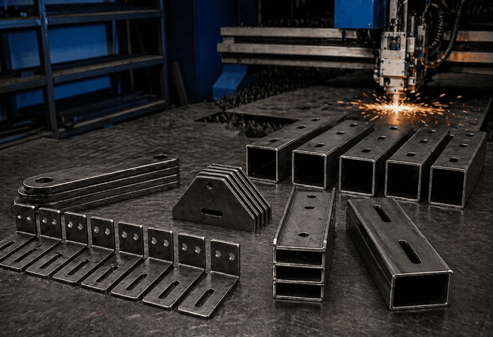 Corte en laser de perfiles estructurales y dobleces de lámina